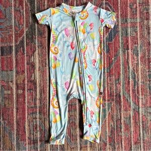 Little Bum Bums 9-12m Bamboo Balloon and Seahorse Pajamas